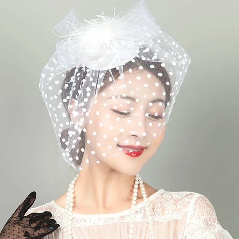 Retro Fascinator Hat women Flower