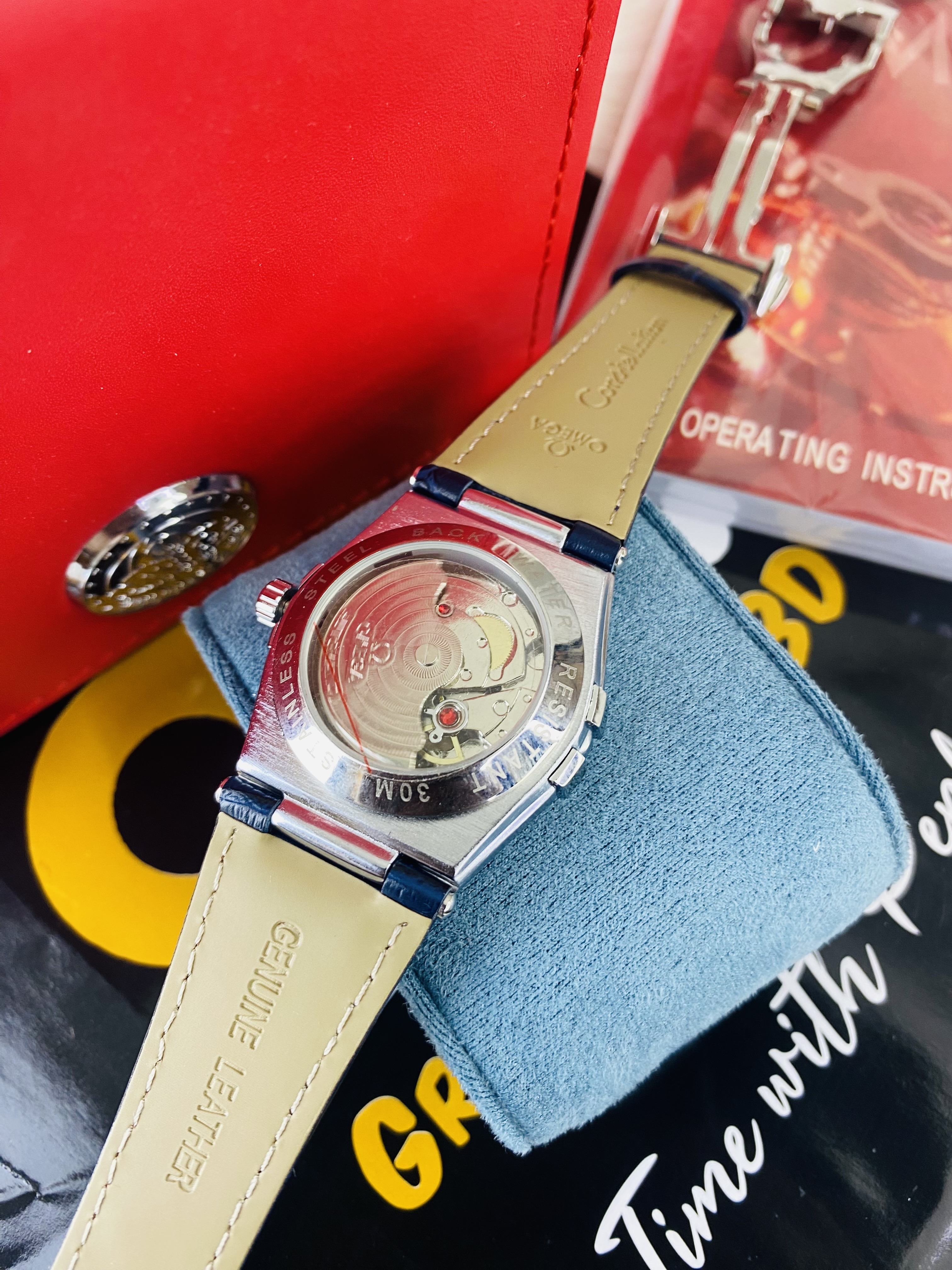 Omega constellation white dial sweep movement_img_2