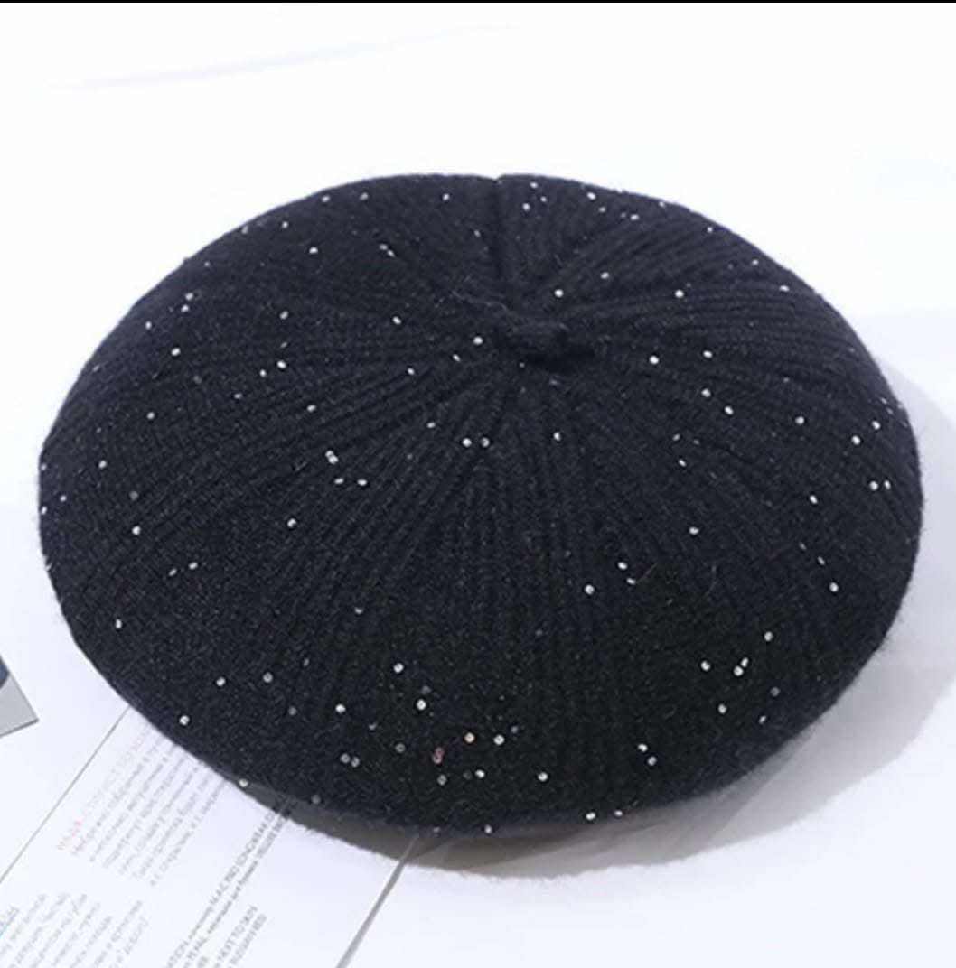 Stylish Sequined beret Hat_img_4
