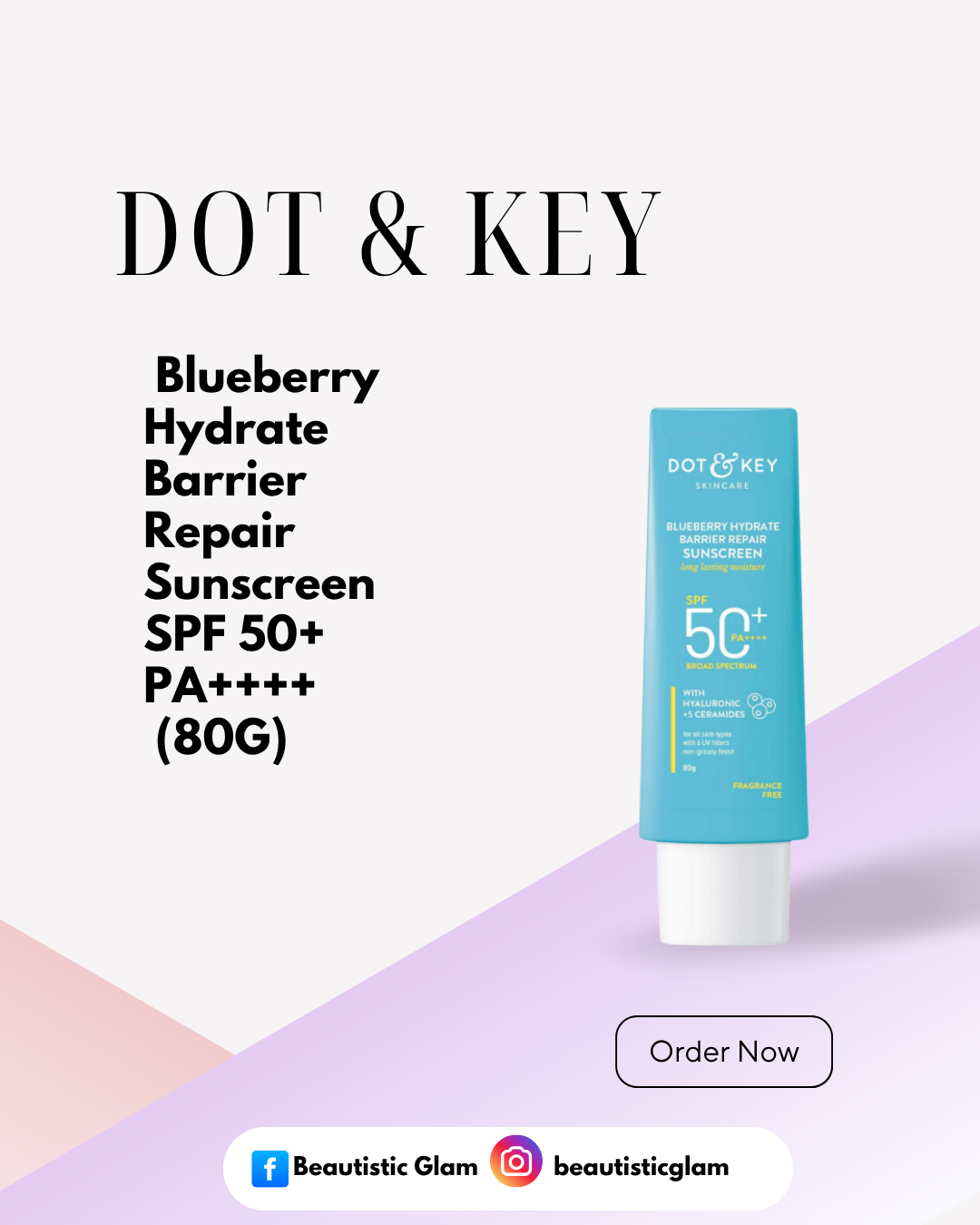 DOT & KEY  Blueberry Hydrate Barrier Repair Sunscreen