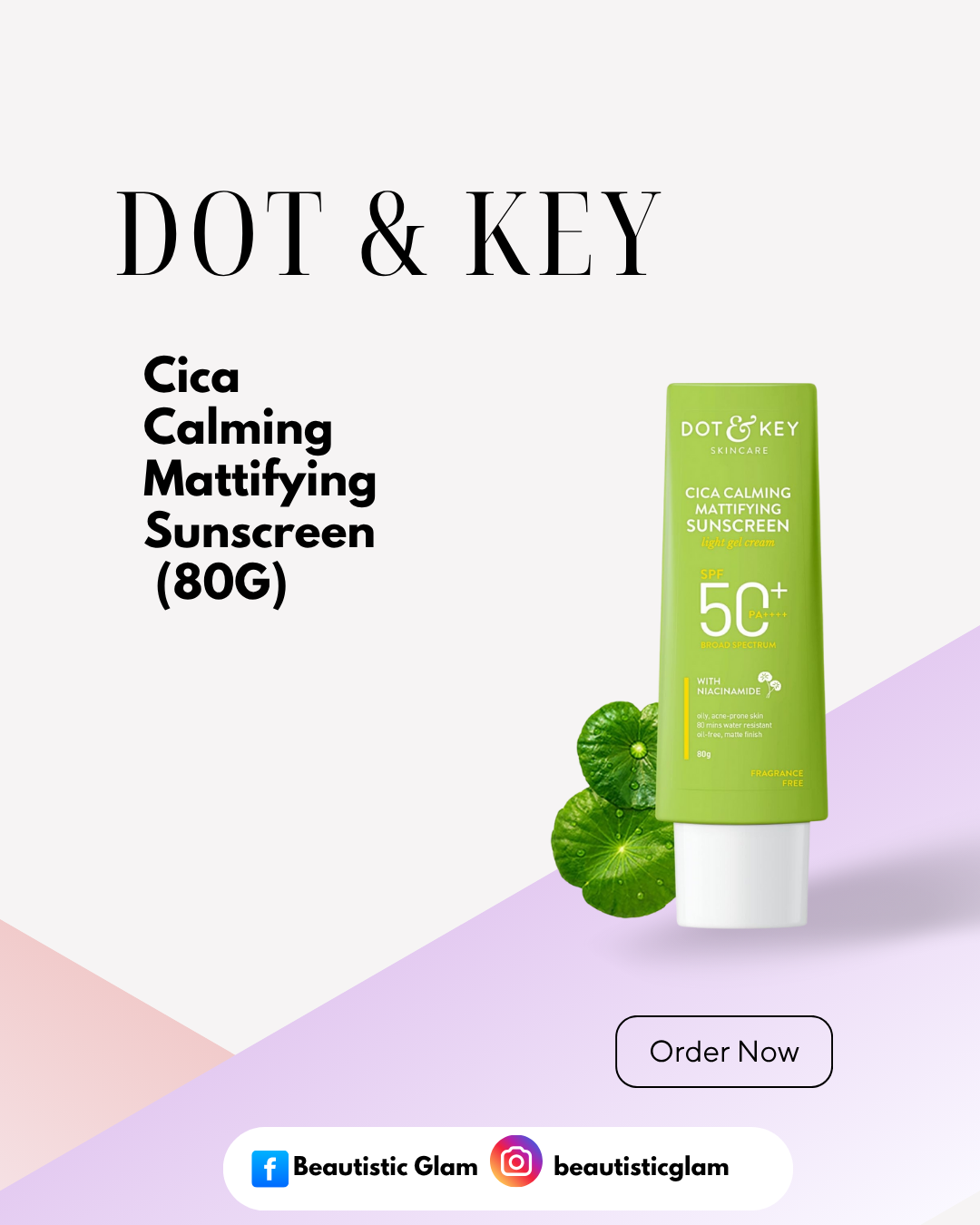 Dot & Key Cica Calming Mattifying Sunscreen