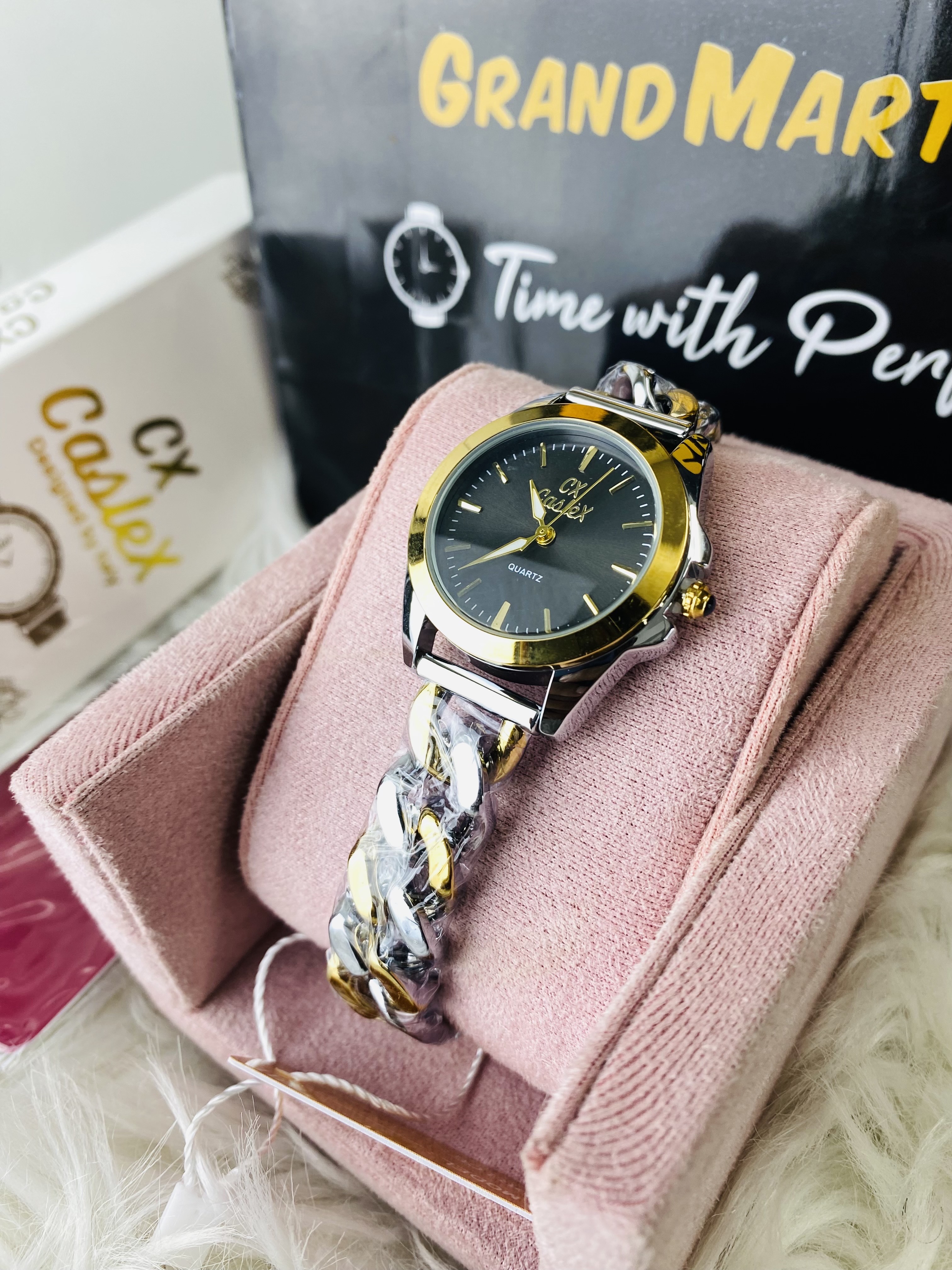 Caslex Bk954 bracelet  black dial