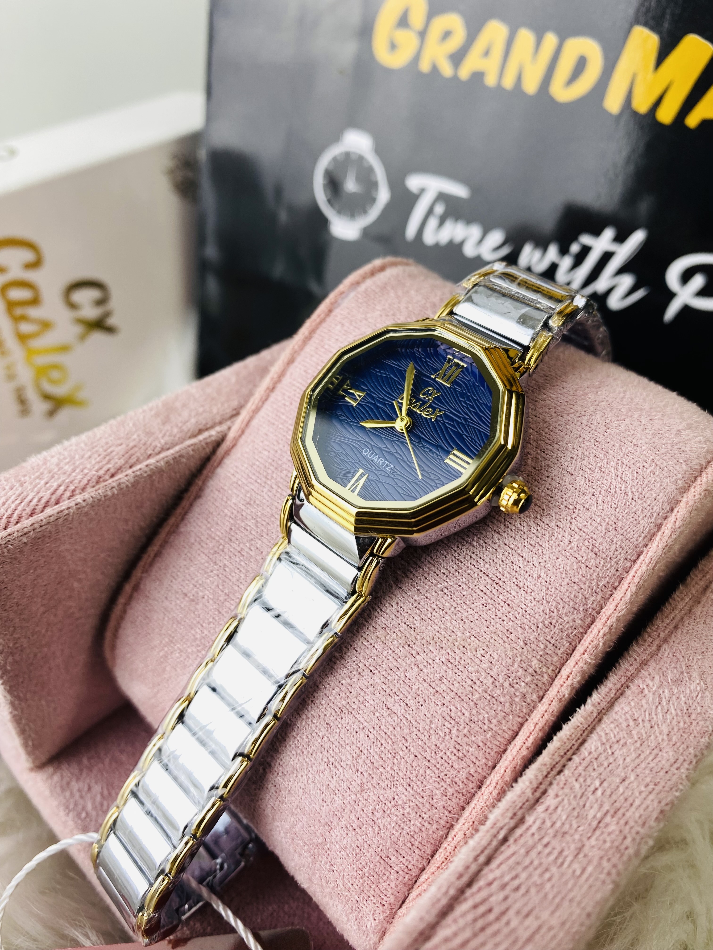 Caslex BK936 Uper dial blue butterfly chain_img_1