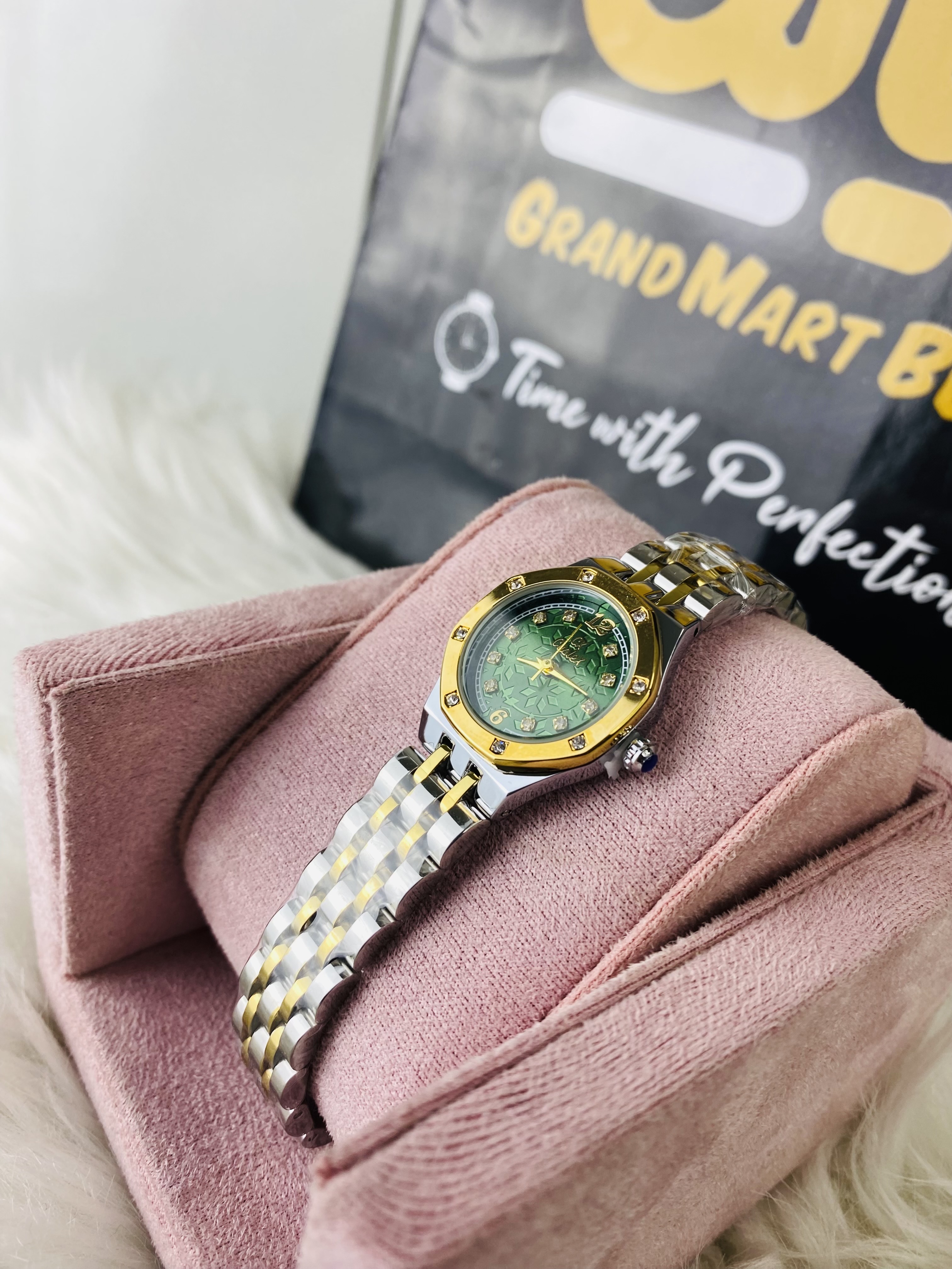 Caslex Green Flower  Dial