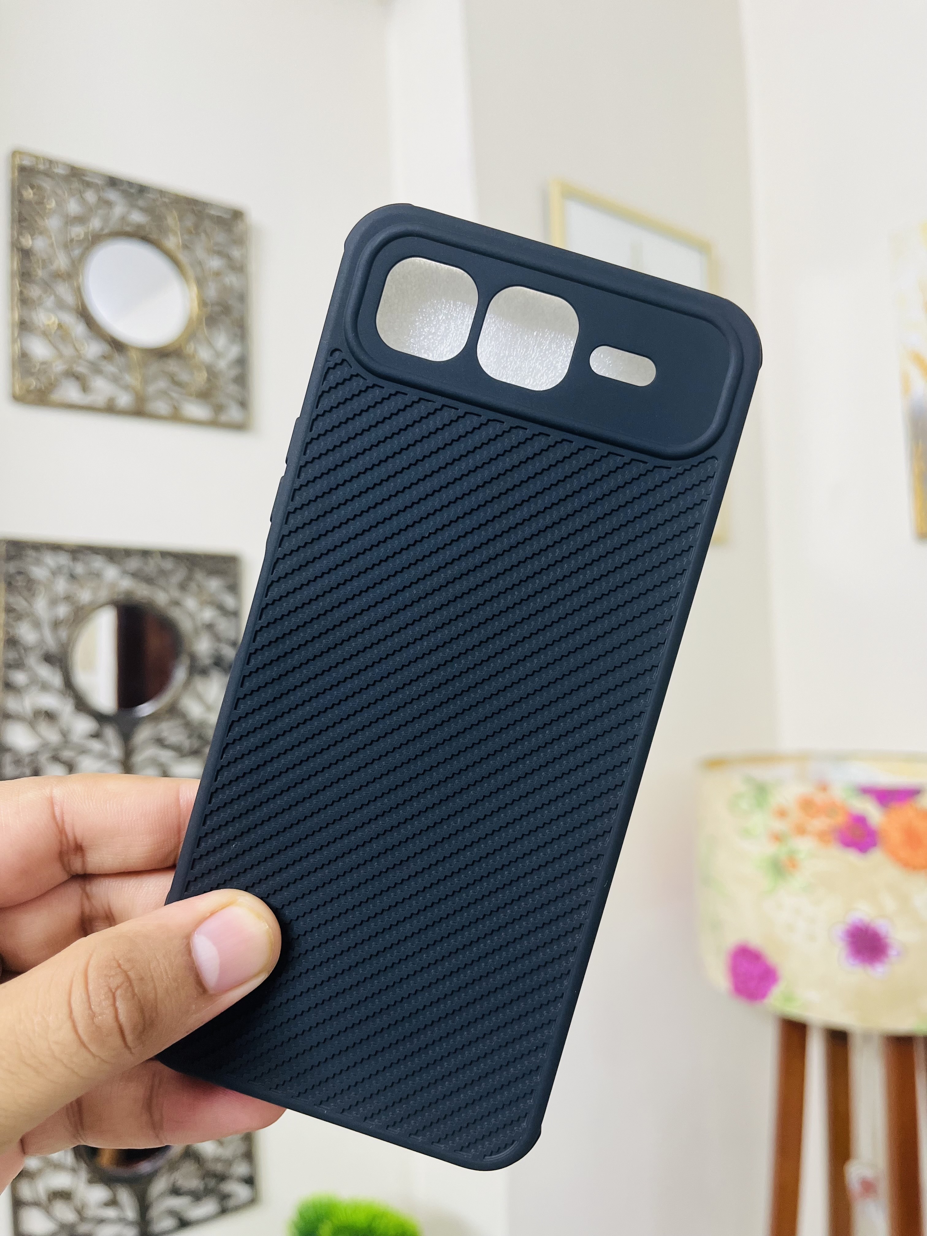 Infinix Smart 10 Plus Silicone Back Case Texture Design_img_2