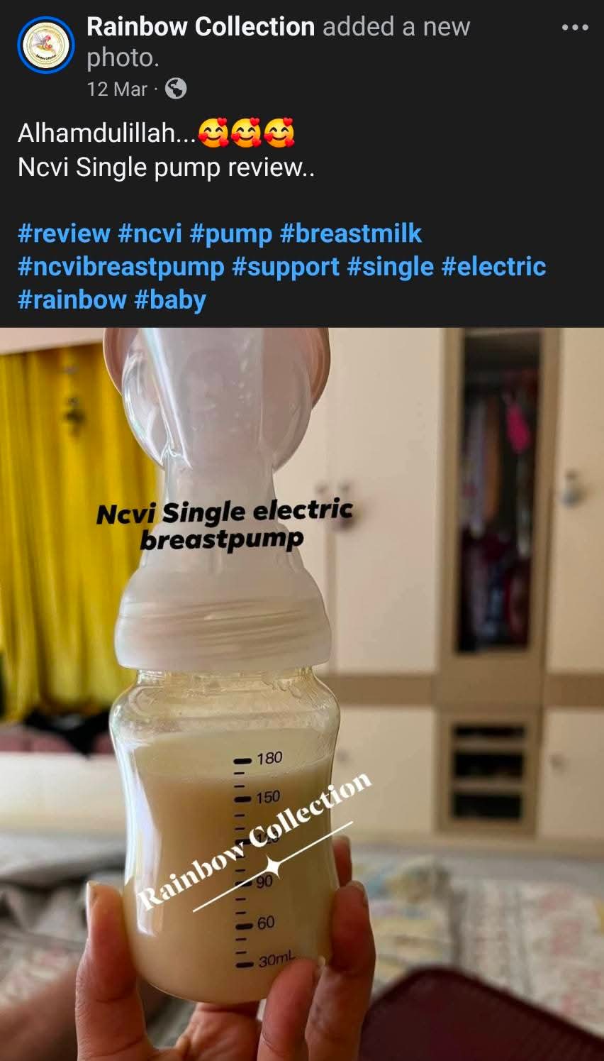 Ncvi single electric Rechargable breastpump. model- 8768_img_4
