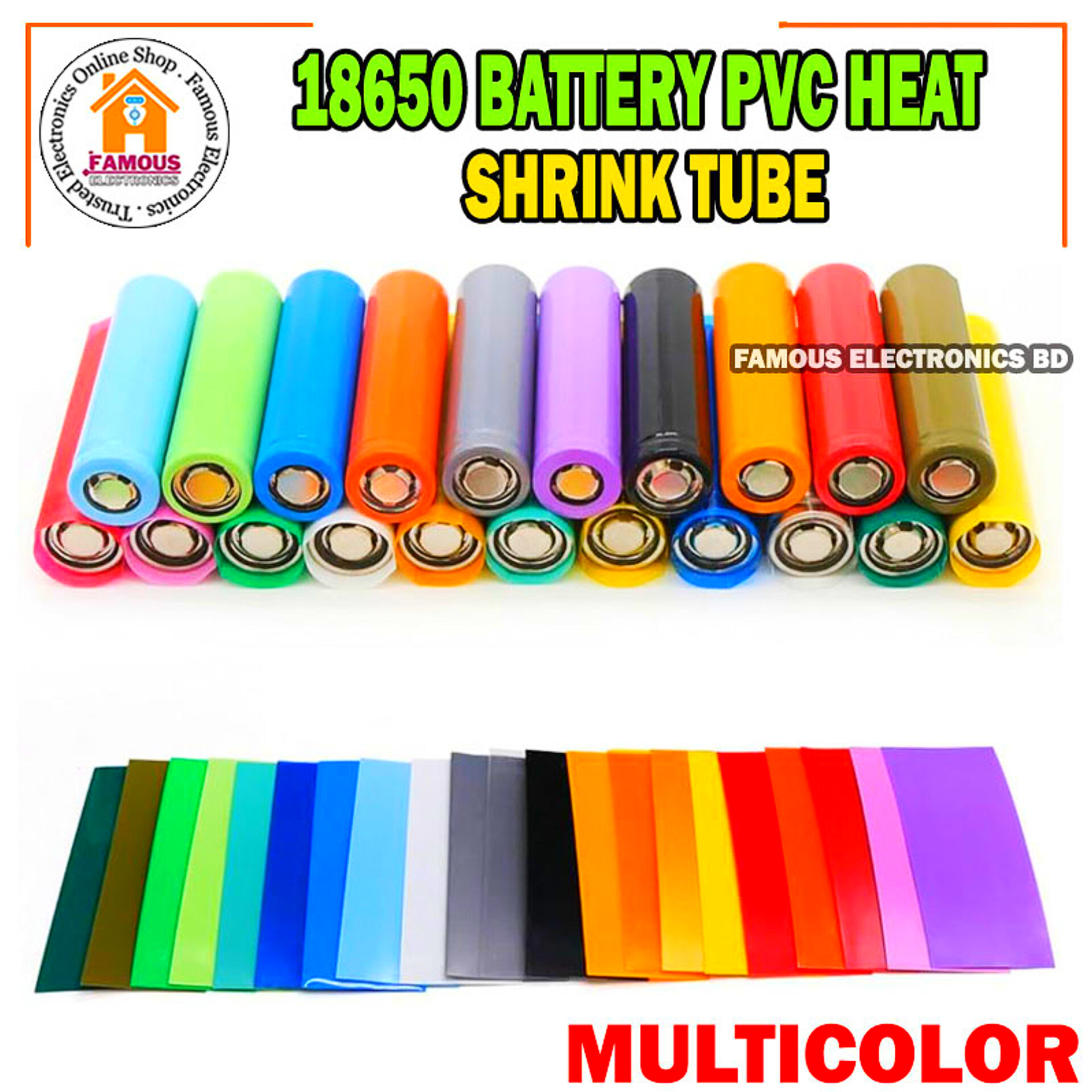 18650 Lithium-Ion Battery Wrap PVC Heat Shrink Tube (1PCS) Insulated Film Protect Case Pack Sleeving_img_6