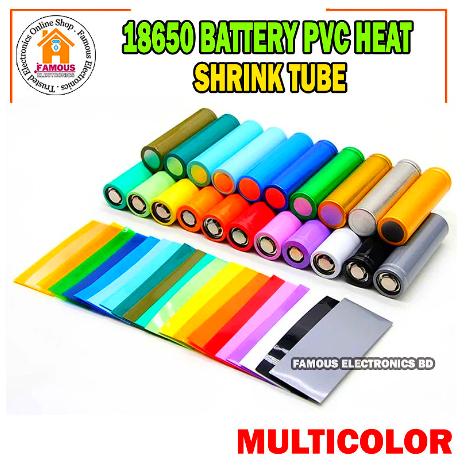 18650 Lithium-Ion Battery Wrap PVC Heat Shrink Tube (1PCS) Insulated Film Protect Case Pack Sleeving_img_5