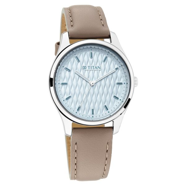 TITAN Women’s Leather Strap Analog Watch - 2639SL05_img_1
