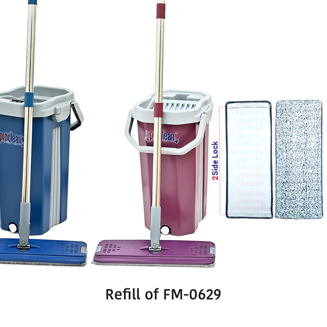Microfiber Flat Mop Refill_FM-0629-R New Model ( 2 side lock )_img_1