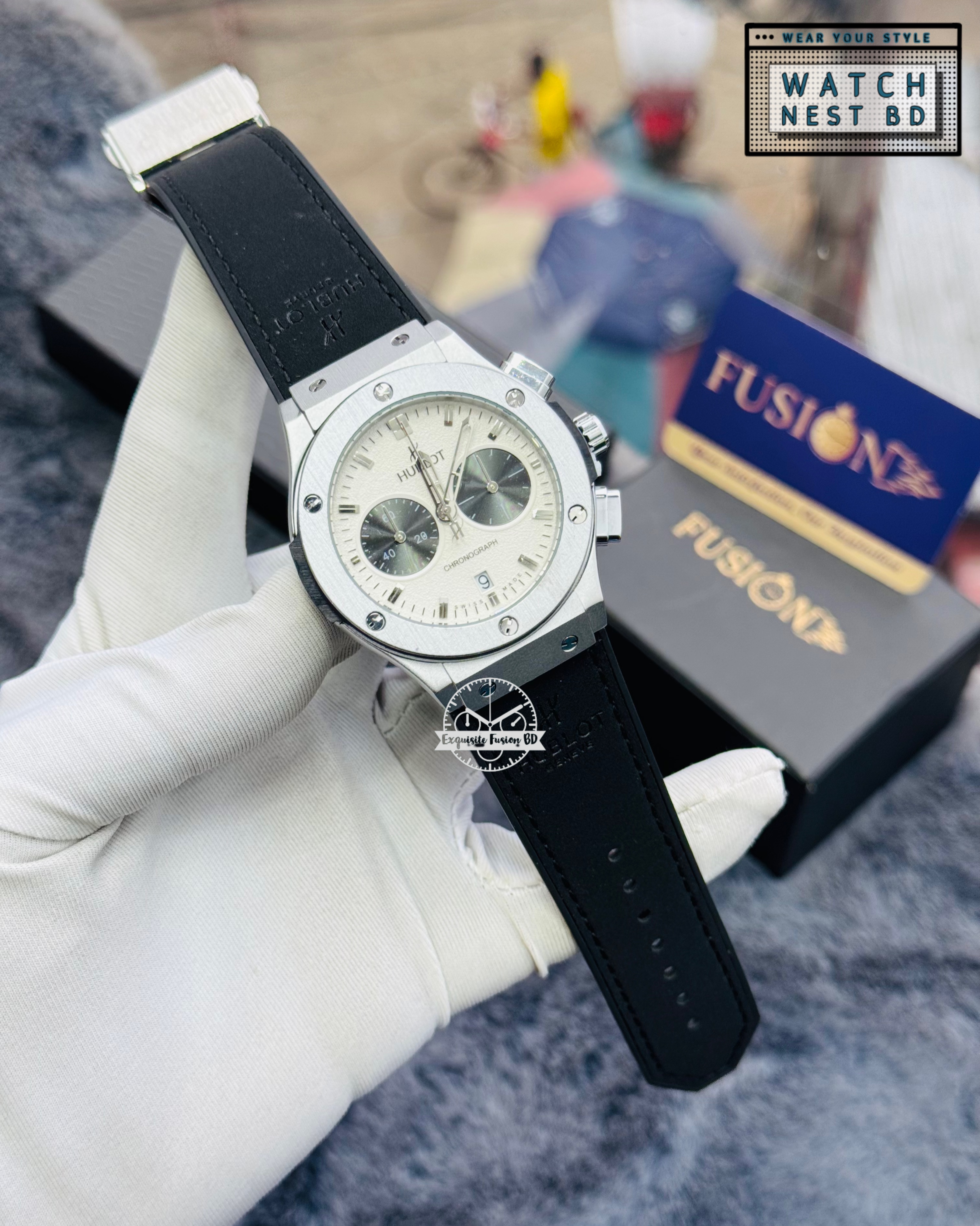 Hublot Geneva Big Bang Chronograph Watch (AA Grade)