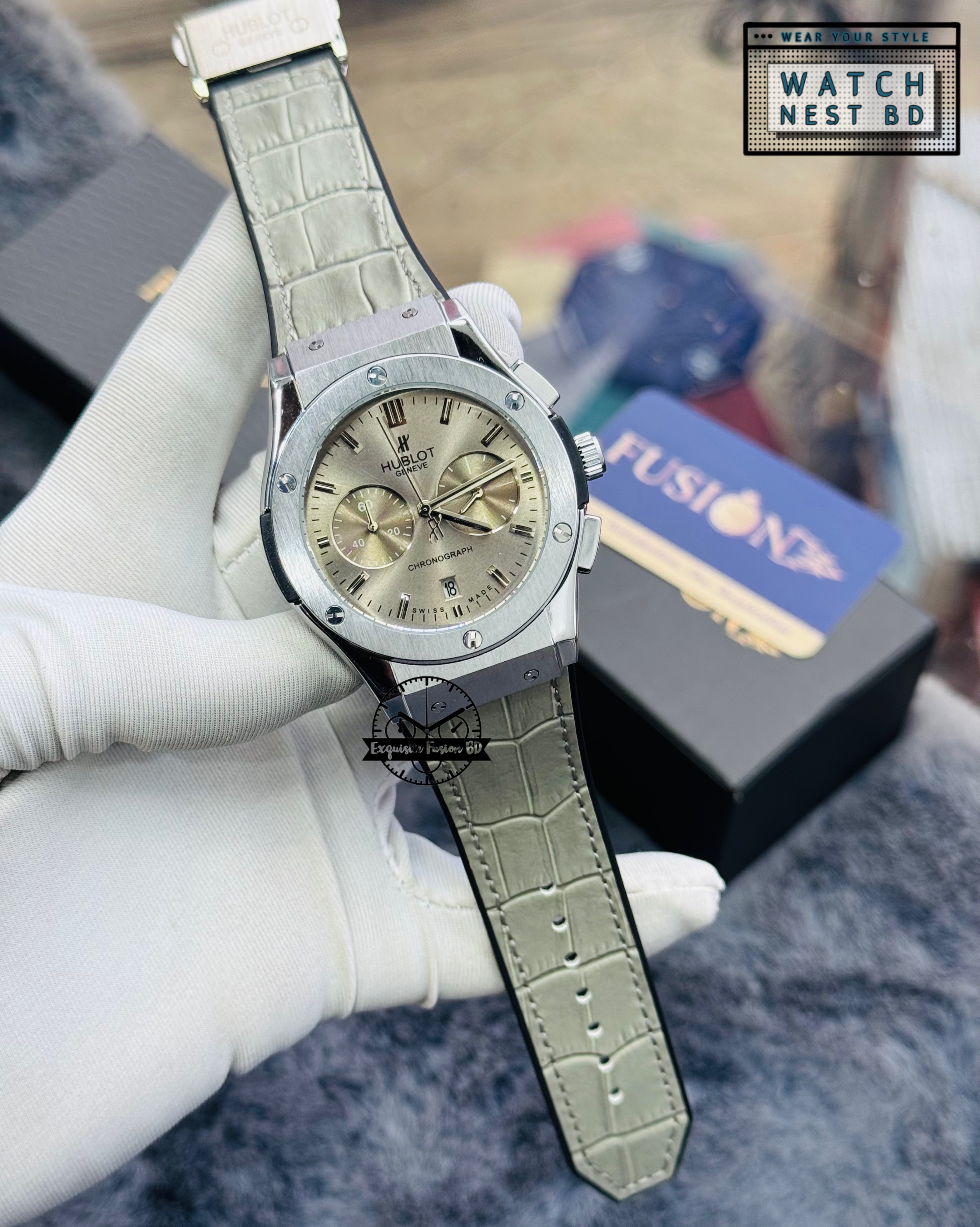 Hublot Geneva Big Bang Chronograph Watch (AA Grade)