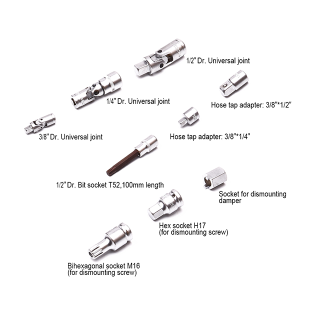 Harden 132Pcs 1/2, 3/8 & 1/4 inch Dr. Socket set Car Repairing Hand Tool Kit Auto Tool Sets 510822_img_10