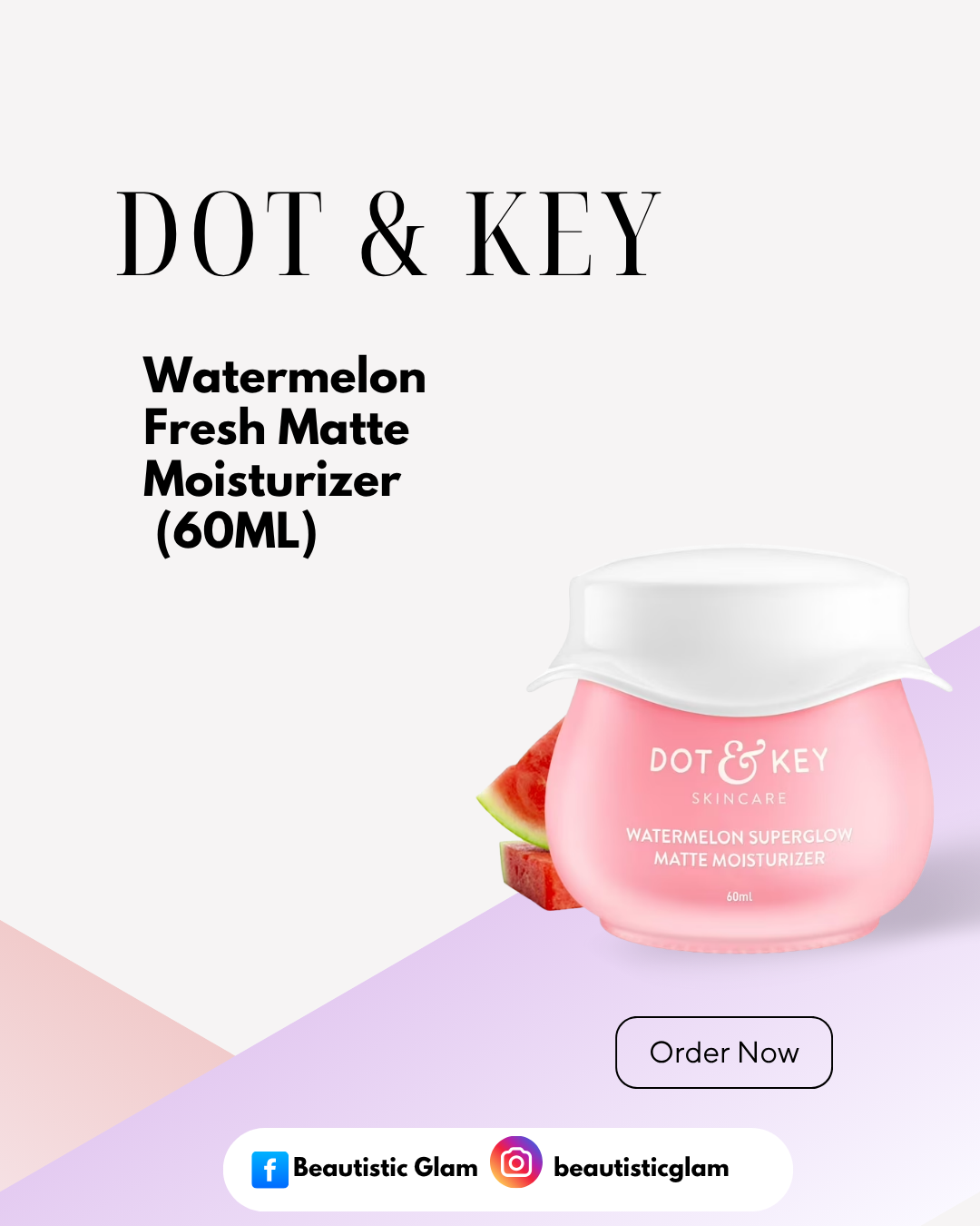 DOT & KEY Watermelon Fresh Matte Moisturizer  (60ML)
