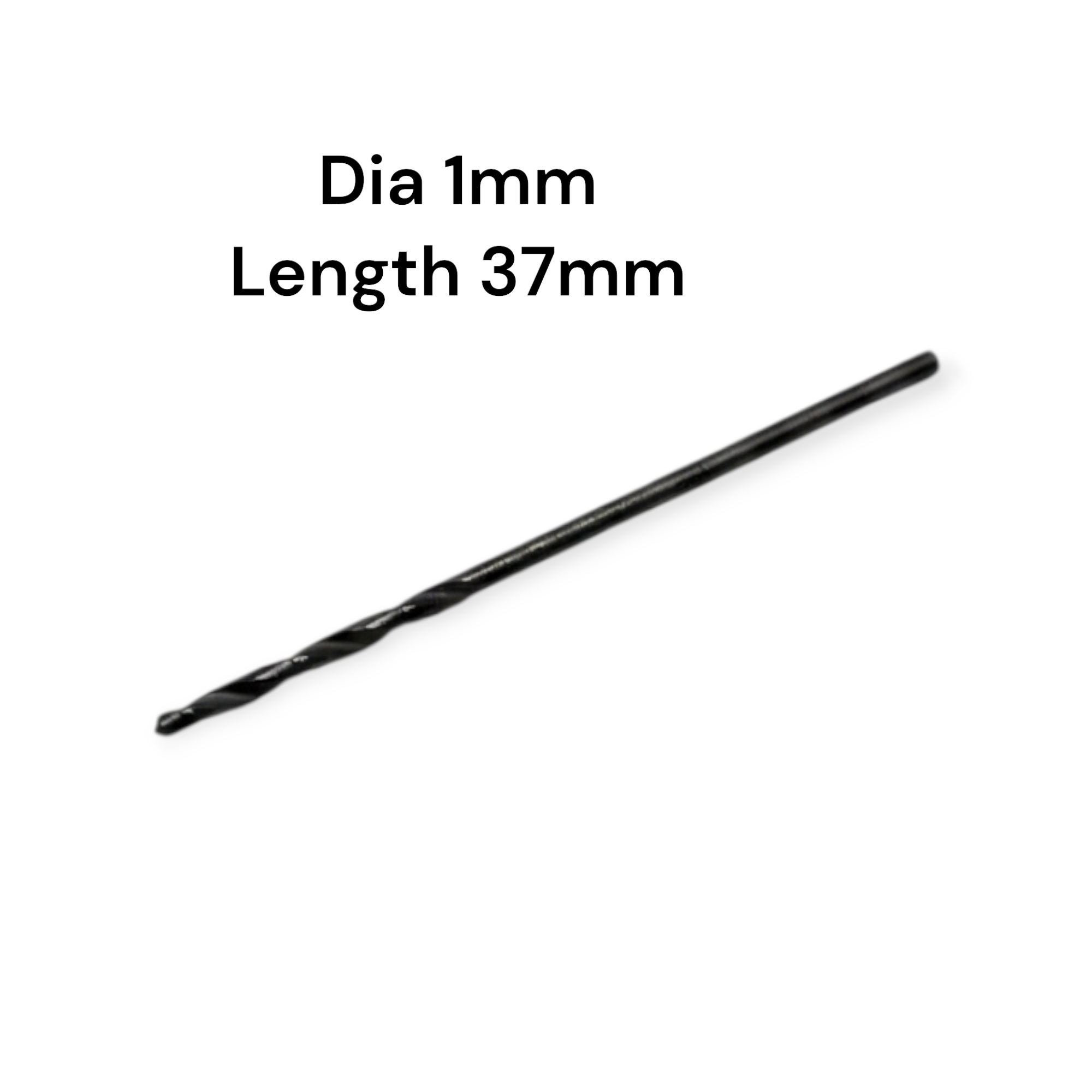 1mm Micro Drill Bit | High-Speed Steel (HSS) Mini Drill for PCB & Precision Work | Length 37mm