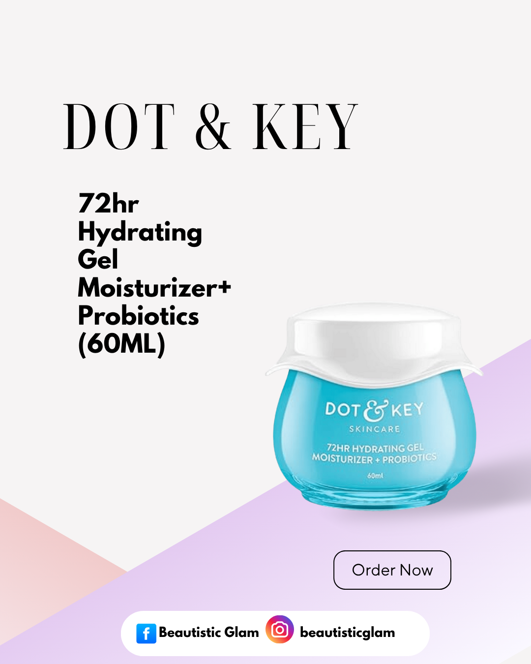DOT & KEY 72hr Hydrating Gel Moisturizer+Probiotics