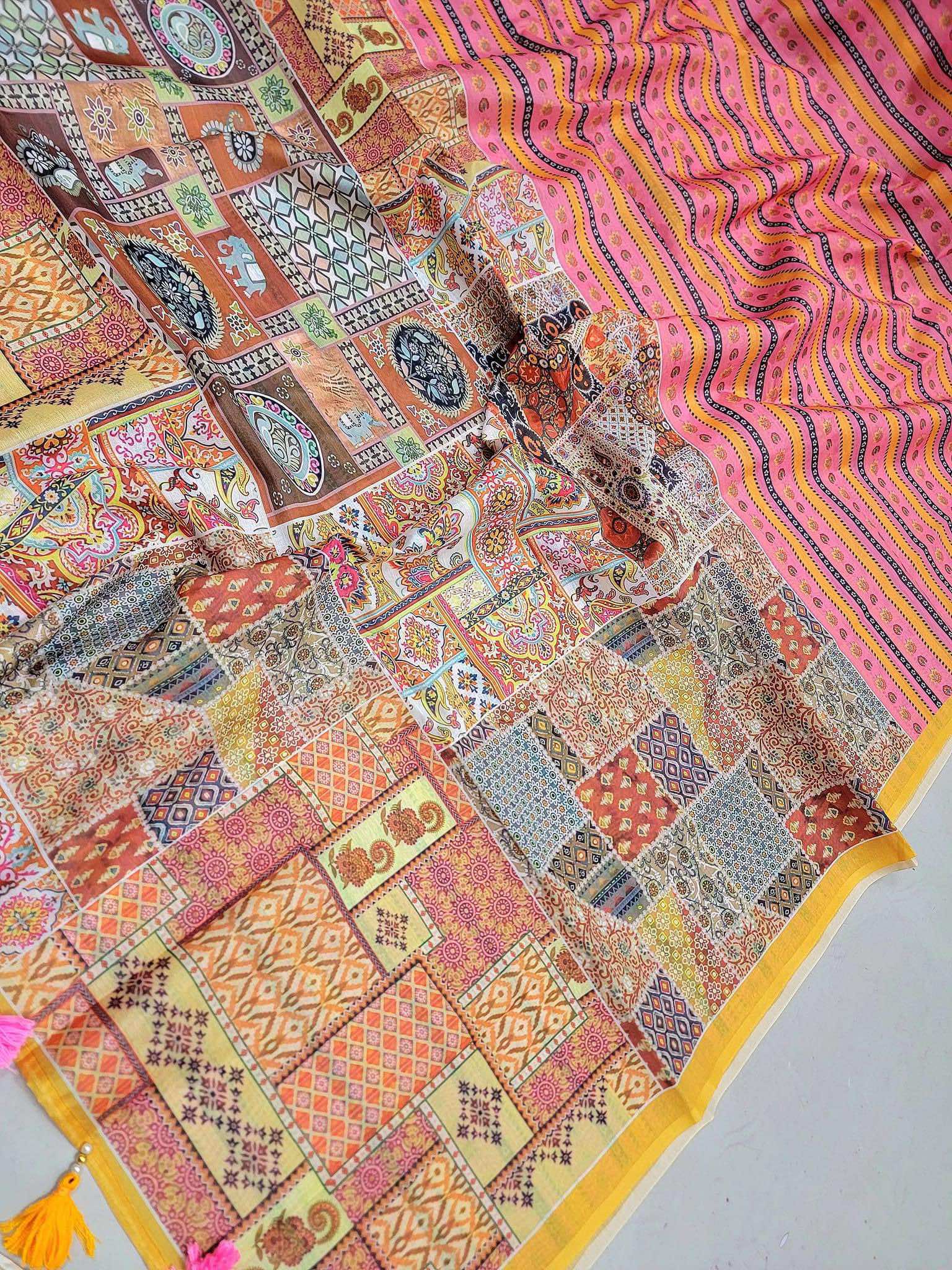 চান্দেরী সিল্ক শাড়ি - Image 4