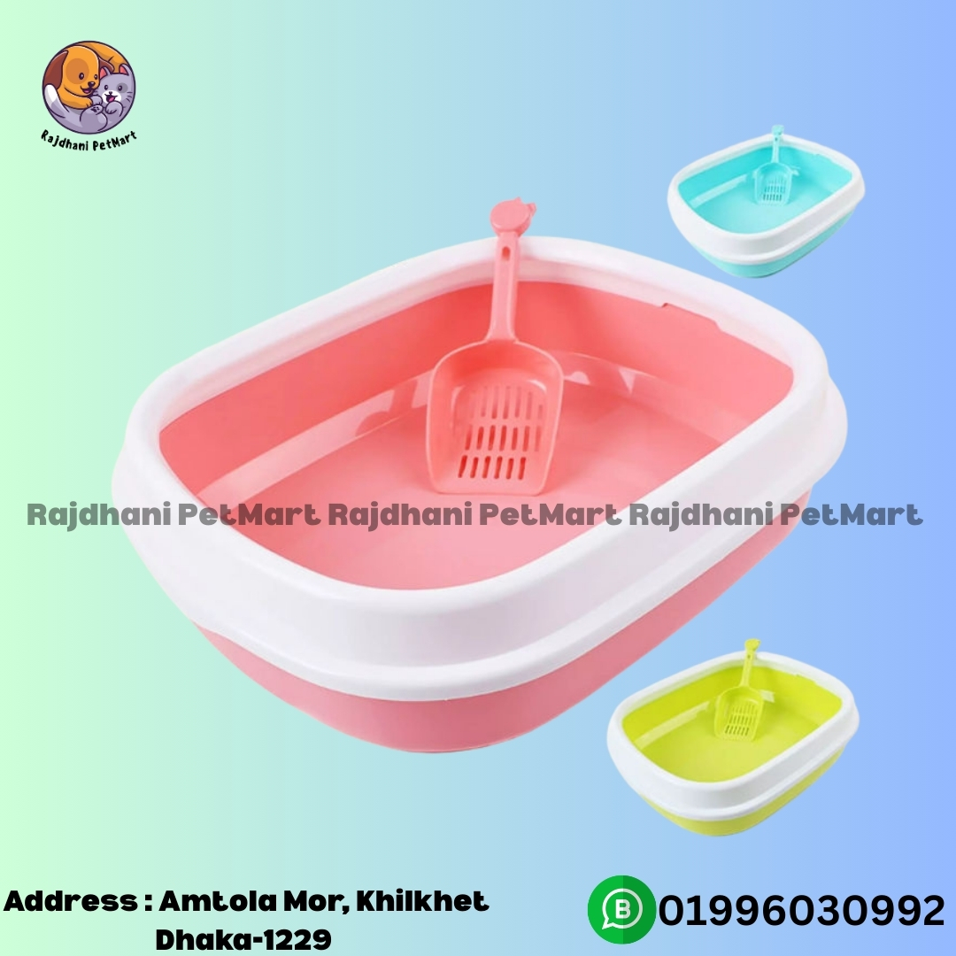 Litter box set Medium size (random color)