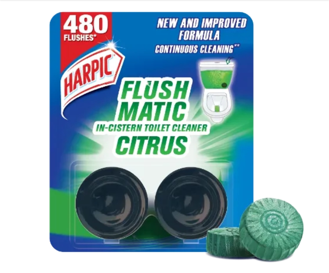 Harpic Flush Matic Marine In Cistern Toilet Cleaner 2X50gm_img_0