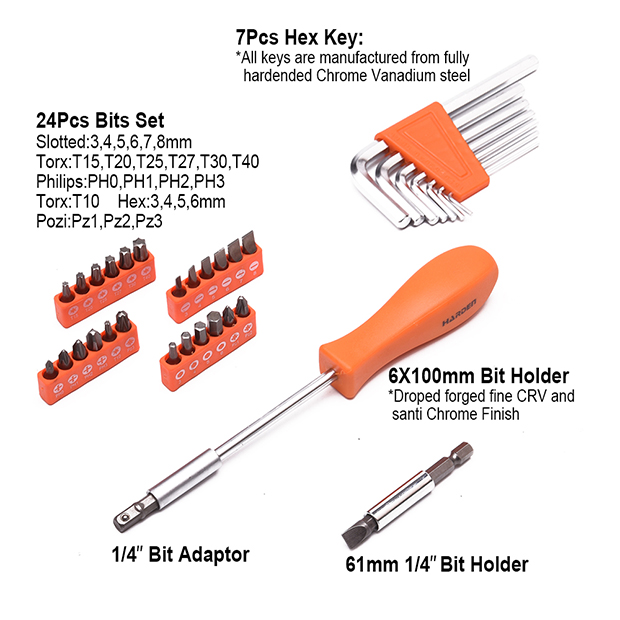 Harden 75Pcs Multi-Functional Professional Impact Drill Set 510875_img_7