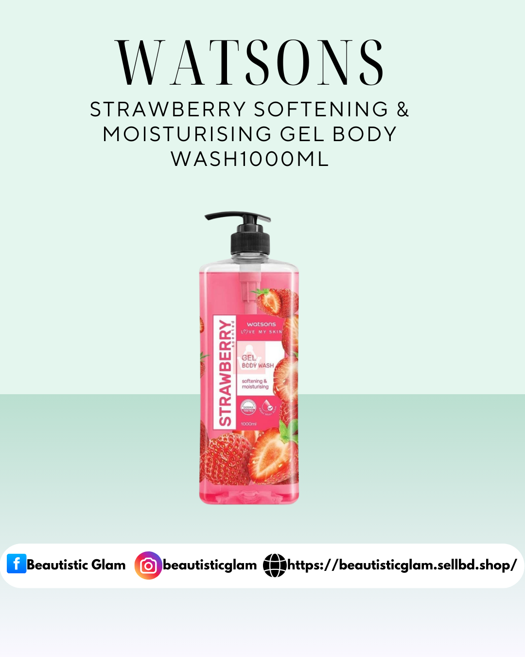 Watson Softening & Moisturising Gel Body Wash1000ML