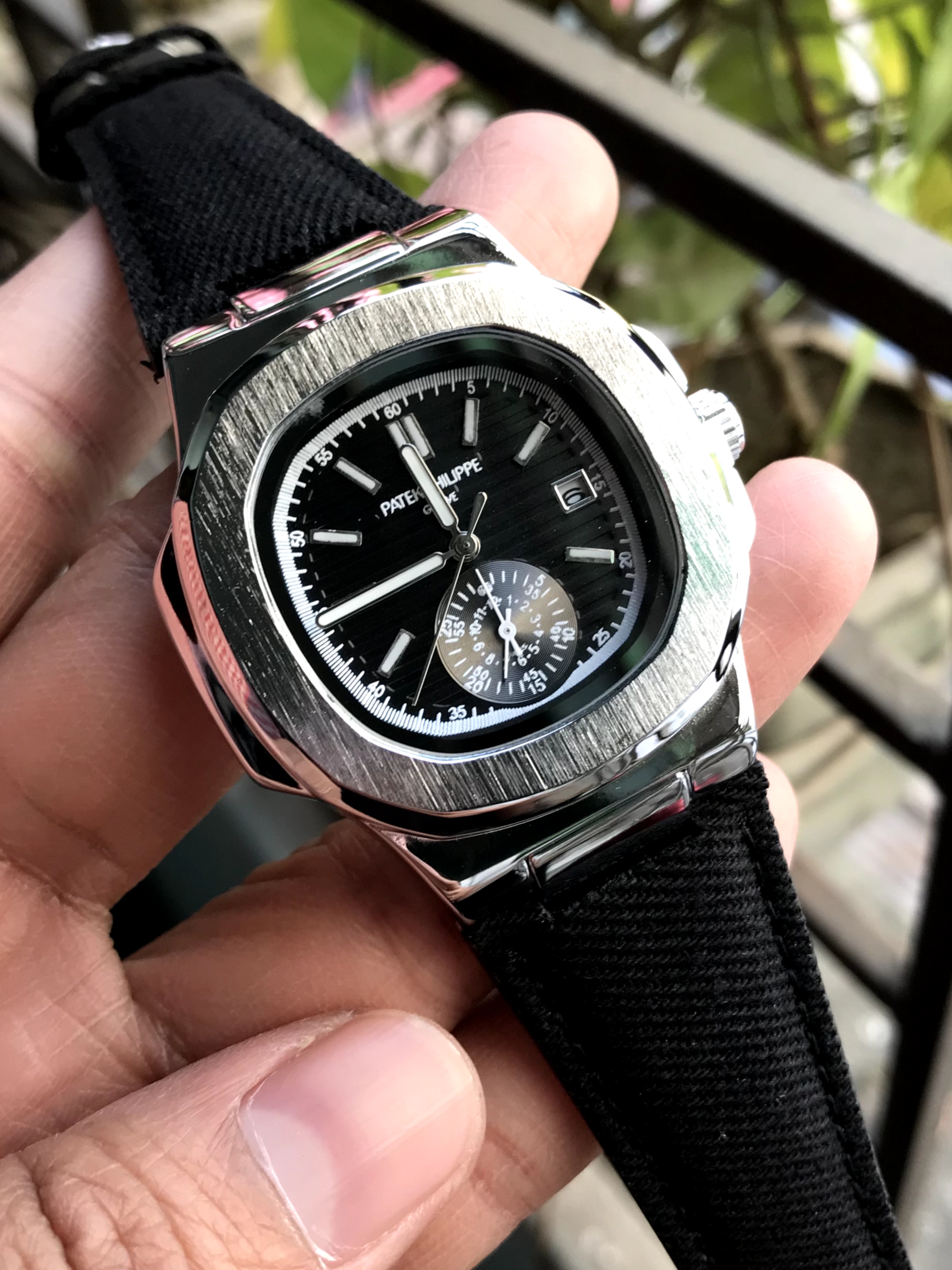 Patek Philippe denim edition Black and Silver (AA)