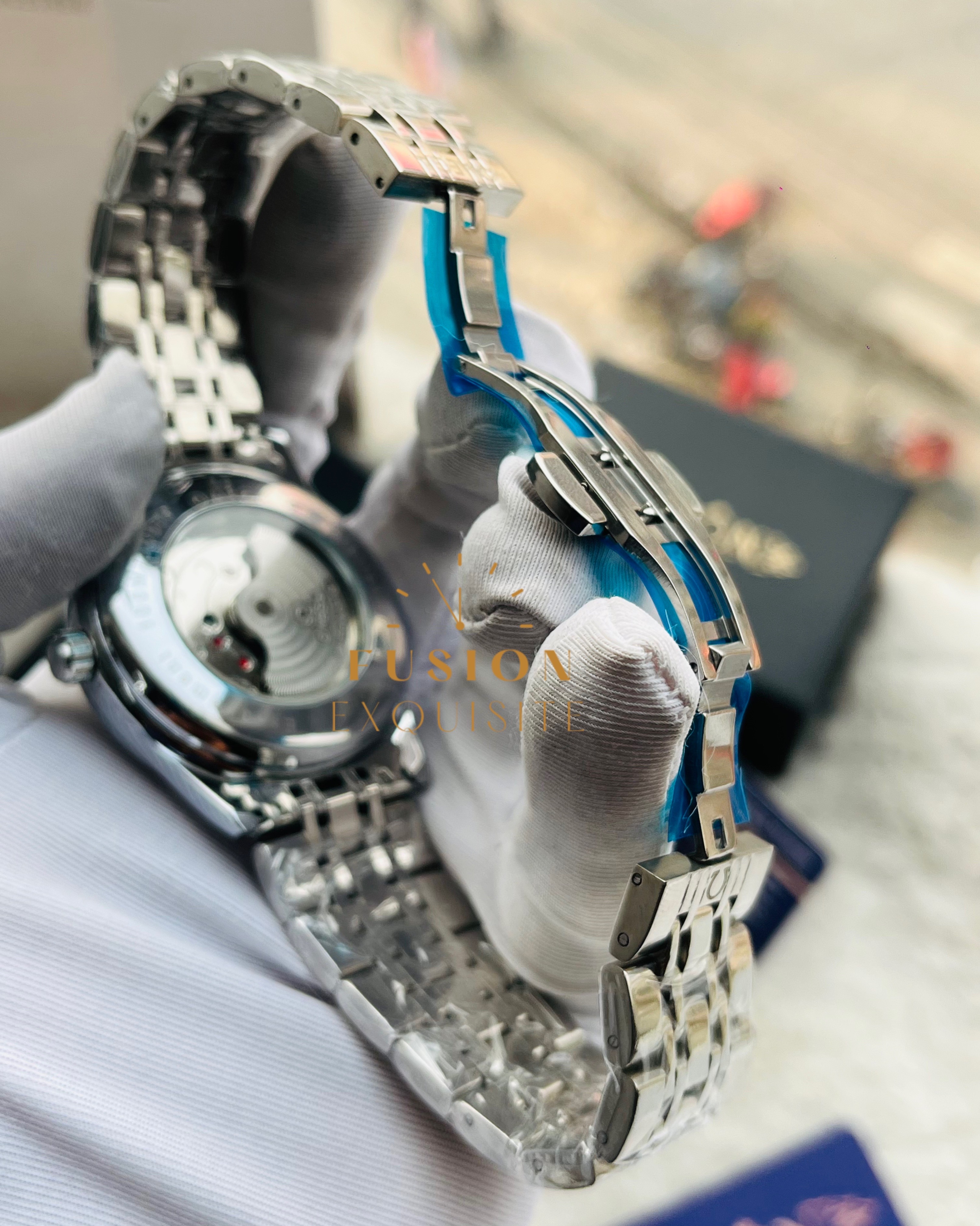 Omega Silver White Dial Swift Movement Quartz Watch (AA Grade)_img_2