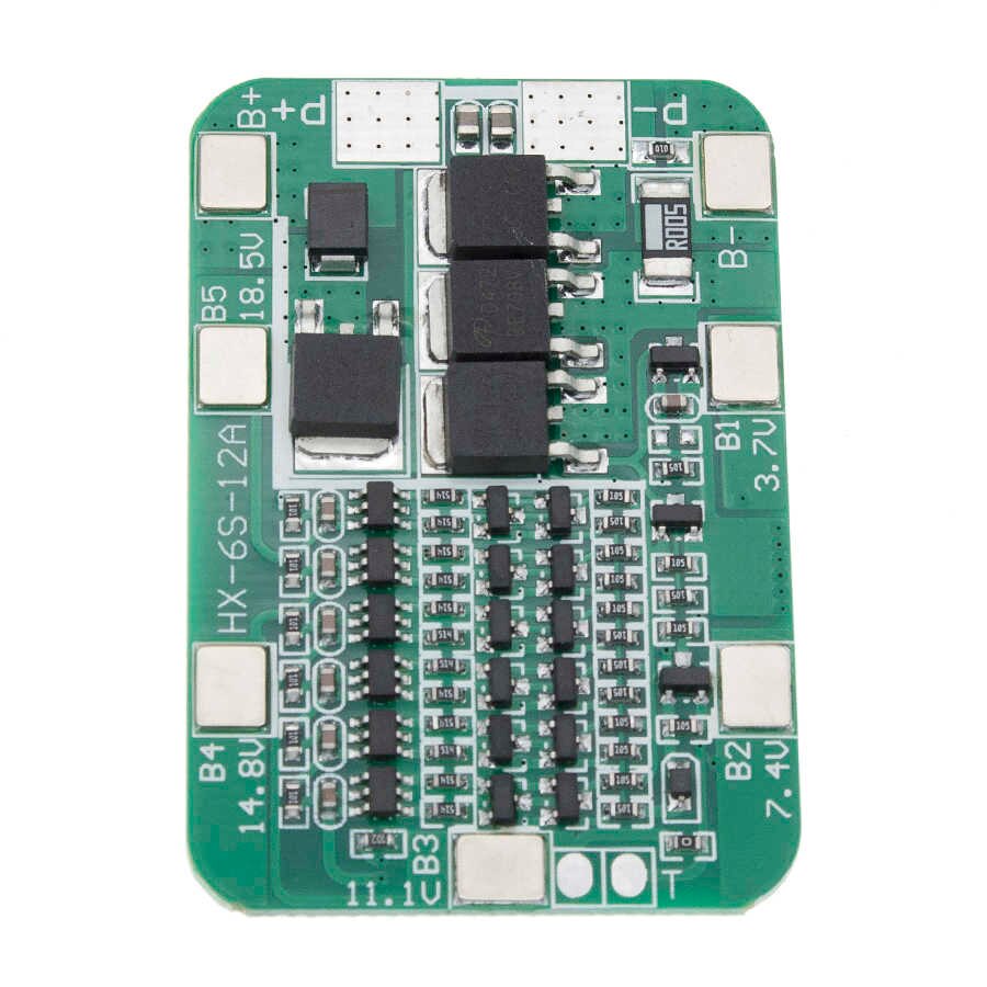 6S 12A 24V BMS Protection Board for 6-Pack 18650 Li-ion Battery Cells with Overcharge and Discharge Protection_img_2