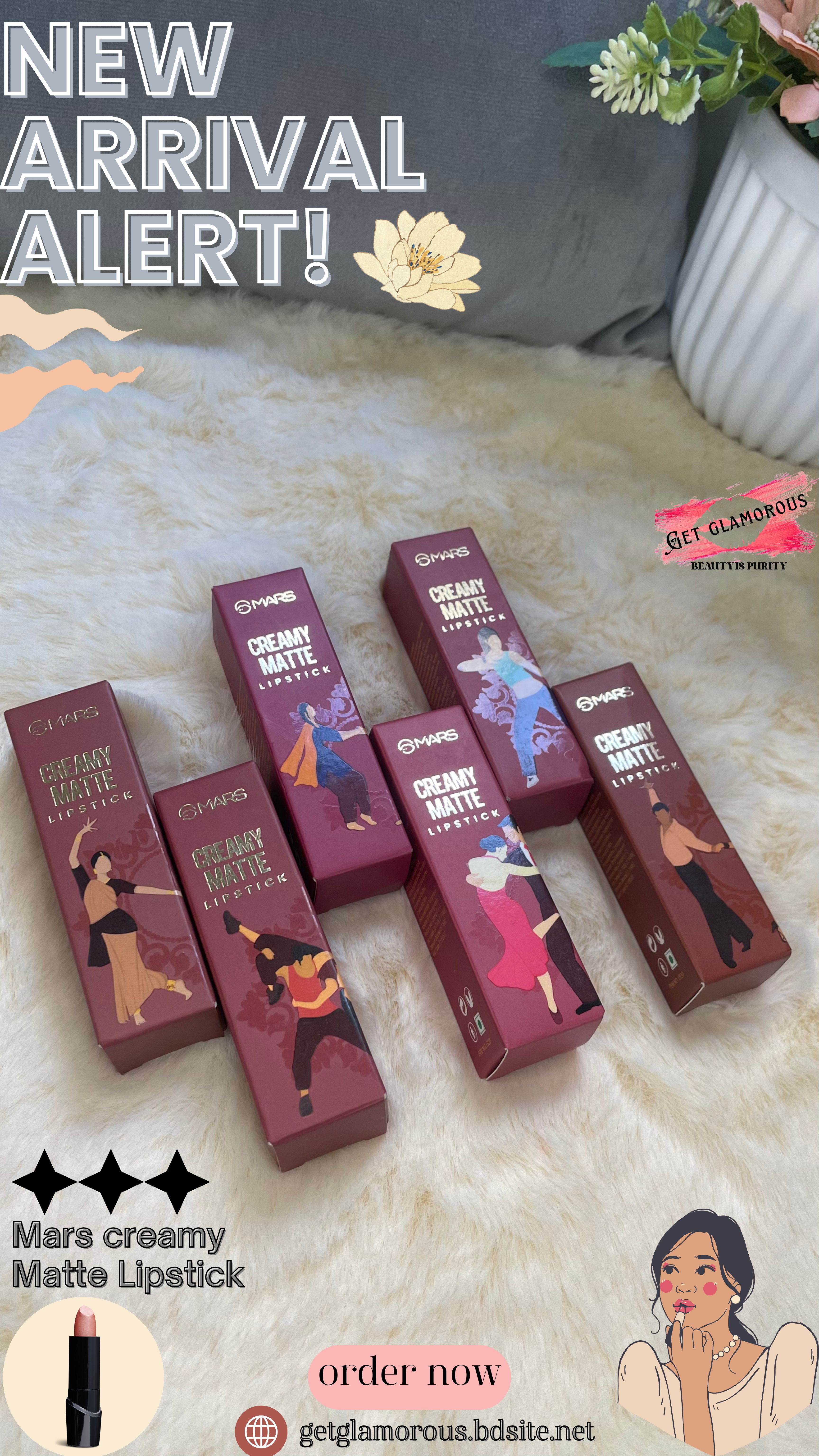 Mars Creamy Matte Lipstick_img_1