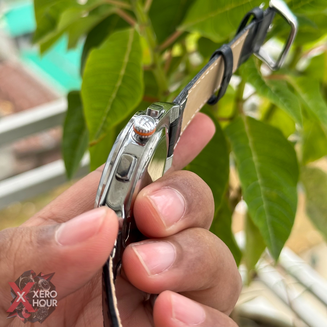 Tommy Hilfiger | Chronograph | Crocodile Belt | Black Dial Black Belt_img_1