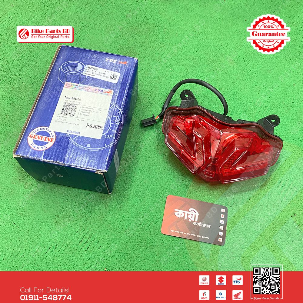 Taillight Unit Assy-N6225020 for TVS Raider 125cc bike.