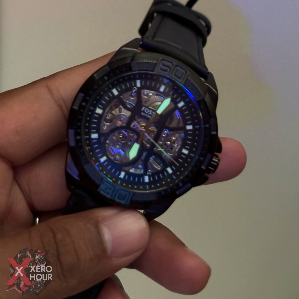 Fossil Skeleton | SS body Mattel black | Automatic Movement | Small Dial_img_3