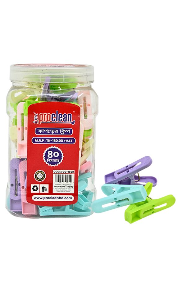 Proclean Cloth Clip Jar ( 40pcs ) CC-1800_img_0