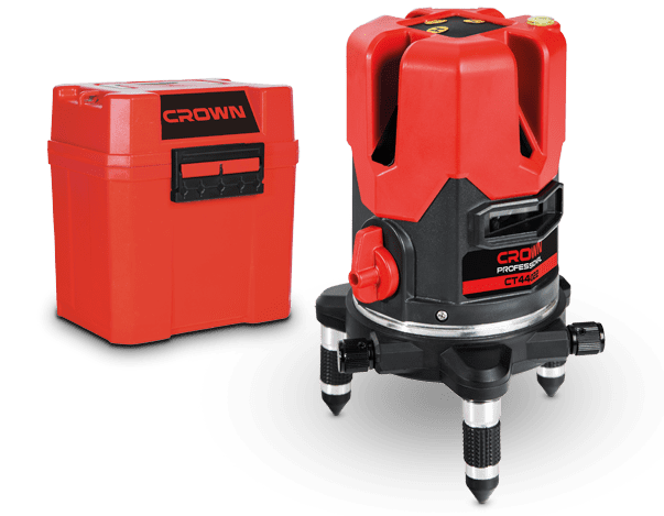 CROWN CT44022 Professional Laser Level, 1V1H1D, 30m, ±1mm; CT44022