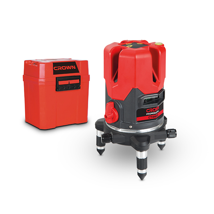 CROWN CT44023 Professional Laser Level, 2V1H1D, 30m, ±1mm; CT44023