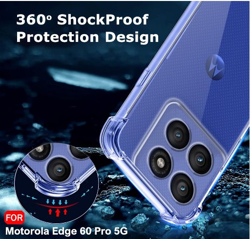 Motorola Edge 60 Pro Transparent Soft Silicone Case_img_3