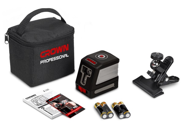 CROWN CT44046 Professional Line Laser, 1V1H, 15m, ±3mm; CT44046