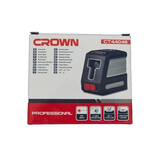 CROWN CT44046 Professional Line Laser, 1V1H, 15m, ±3mm; CT44046_img_3