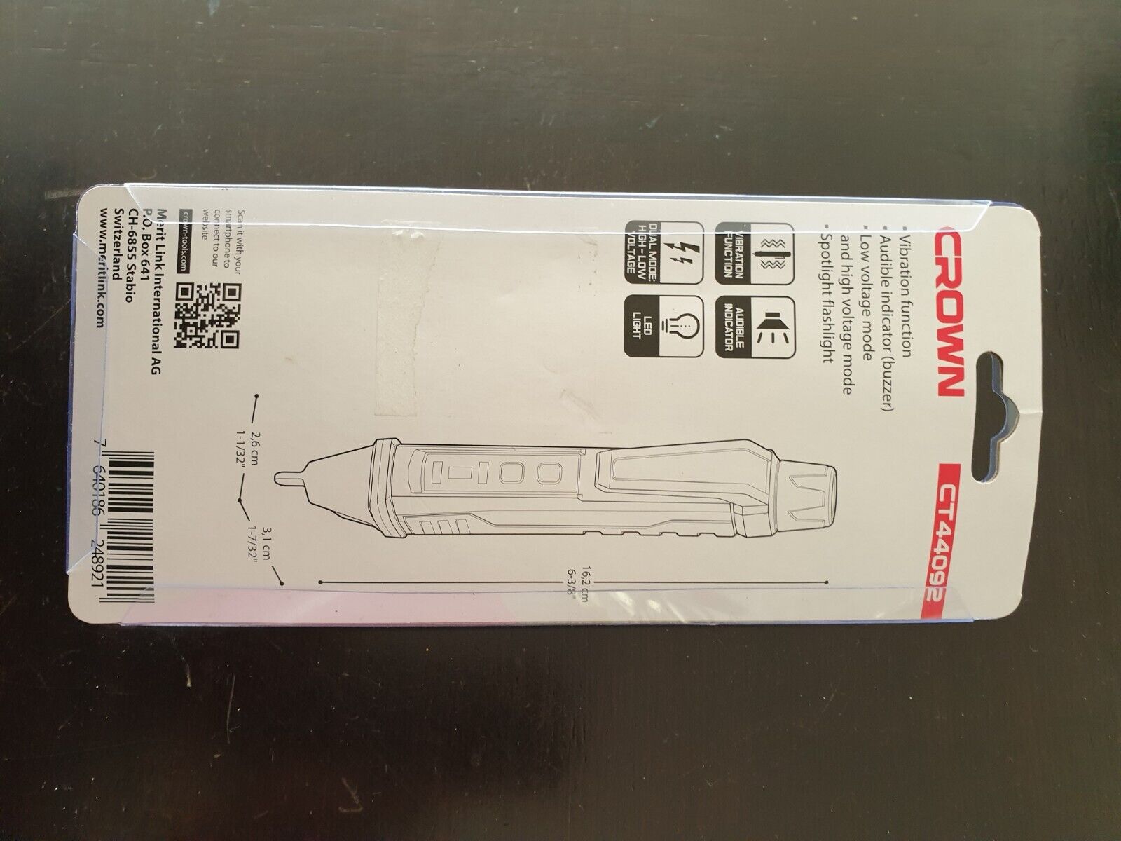 CROWN CT44092 Voltage Detector, 24-1000V, Digital display, Professional; CT44092_img_2
