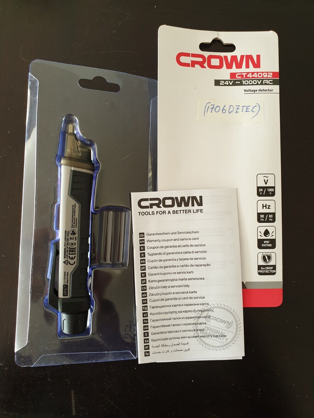 CROWN CT44092 Voltage Detector, 24-1000V, Digital display, Professional; CT44092_img_6