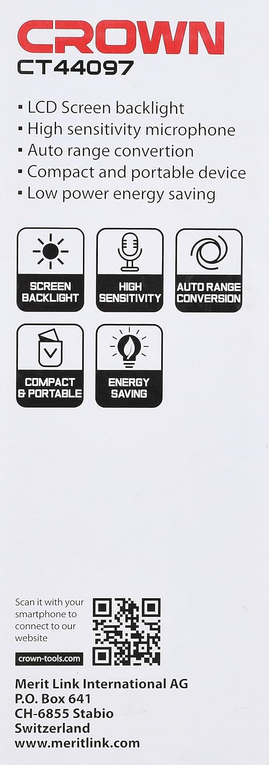 CROWN CT44097 Sound Meter, 20-130dB; CT44097_img_3