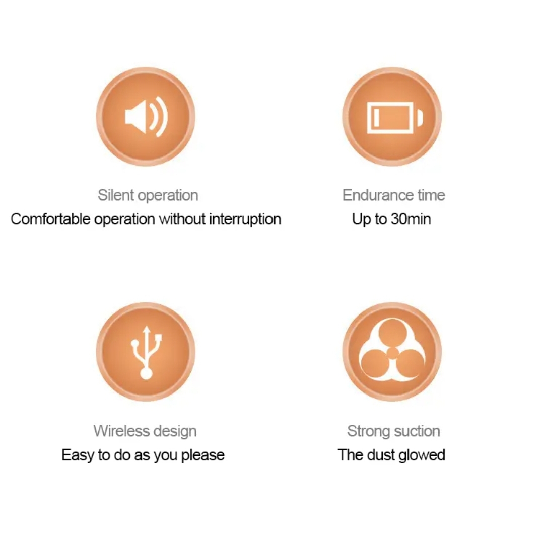 Handheld Car Vacuum Cleaner Rechargeable 2-in-1 Dust Buster Cordless Portable Mini Vacuum Cleaner for Car, Office, Home_img_8