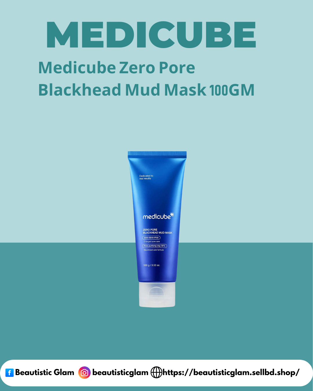 Medicube Zero Pore Blackhead Mud Mask 100GM