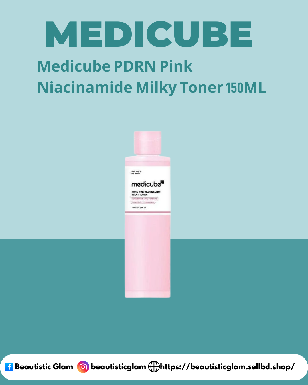 Medicube PDRN Pink Niacinamide Milky Toner 150ML