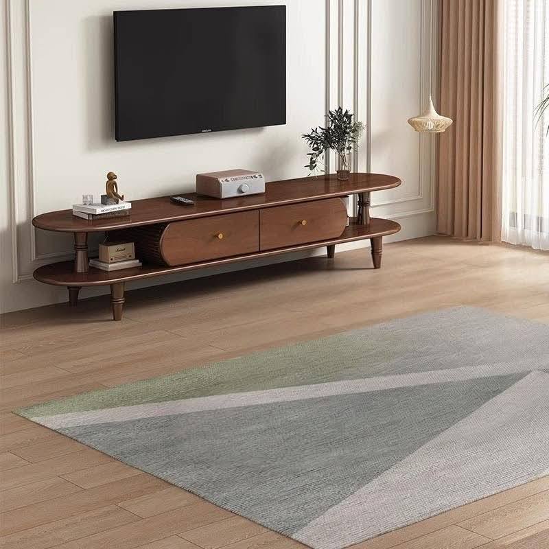 WCF-TVC-5040 | 60” Modern Retro Solid Wood TV Cabinet | Low Height Premium TV Stand