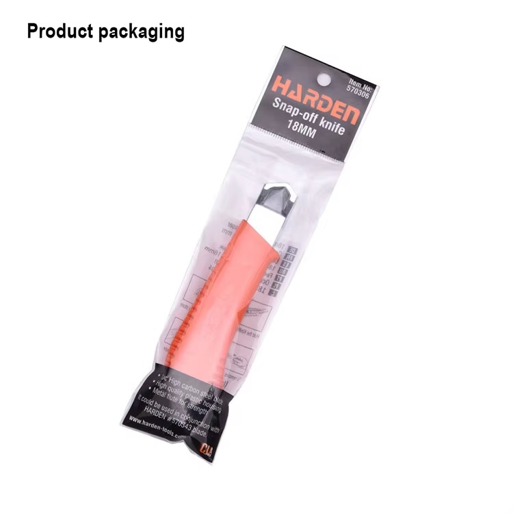 HARDEN Professional Snap-Off Cutter, 18mm x 150mm, Plastic Cutter, Utility Knife, Anti cutter; 570306_img_2
