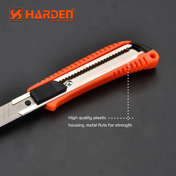 HARDEN Professional Snap-Off Cutter, 18mm x 150mm, Plastic Cutter, Utility Knife, Anti cutter; 570306_img_4