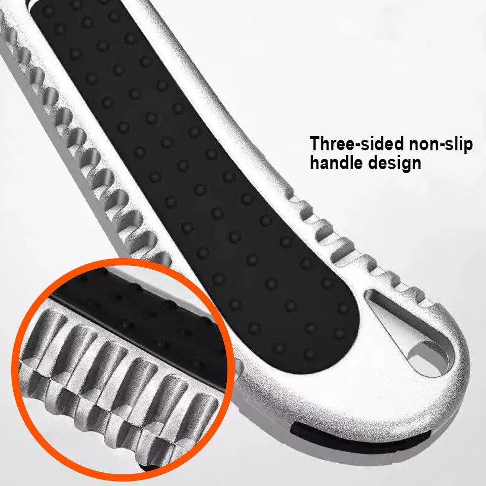 HARDEN Aluminium Alloy Knife, 18mm x 180mm, Snap-off Cutter, Aluminum Alloy Cutter, household Utility Cutter; 570307_img_1