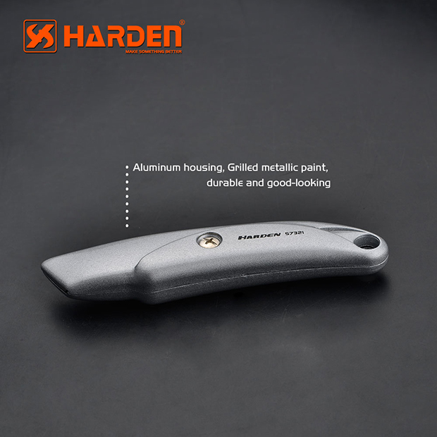HARDEN 150mm Universal Knife, 32MM Width Blade, Folding Utility Knife, Multi Hand Cutting Tool Box, Cutter Knife Cutter, Professional Quality Aluminum Body; 570321_img_1