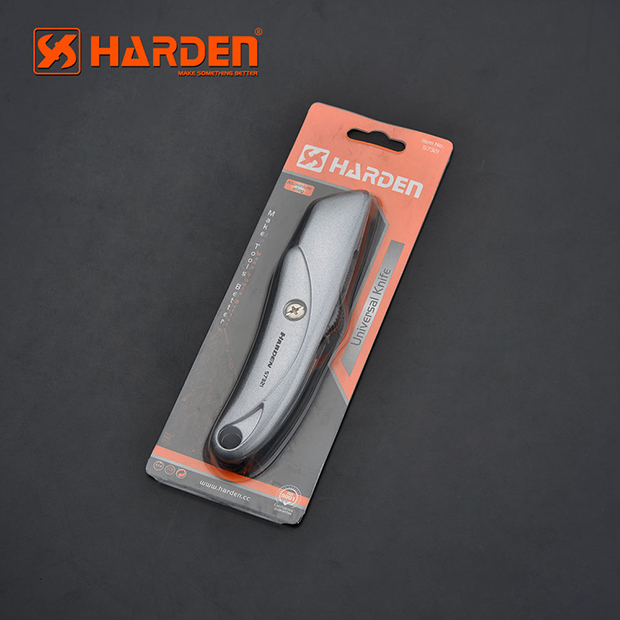 HARDEN 150mm Universal Knife, 32MM Width Blade, Folding Utility Knife, Multi Hand Cutting Tool Box, Cutter Knife Cutter, Professional Quality Aluminum Body; 570321_img_2
